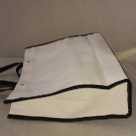 Lancome Paris ivory canvas tote NWOT - Picture 5 of 7